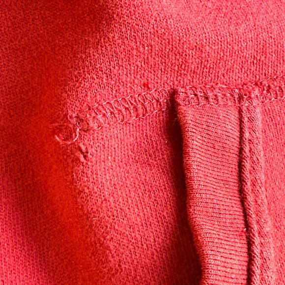 Roots Hoodie Womens L Red Cotton Zip Logo Classic Casual - Picture 6 of 14